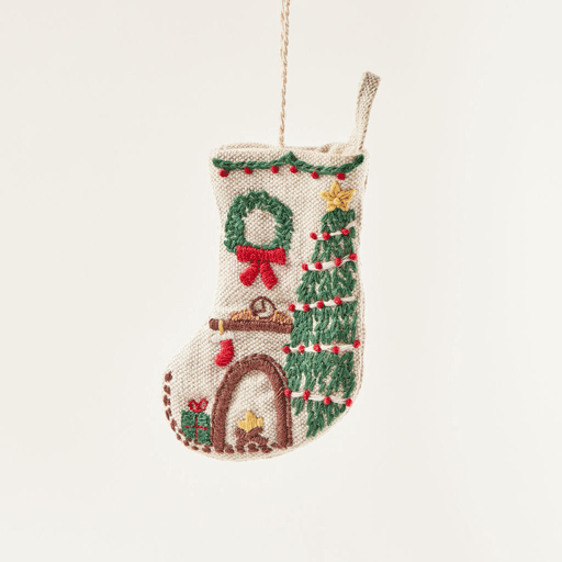 Mini Merry Christmas Stocking Ornament