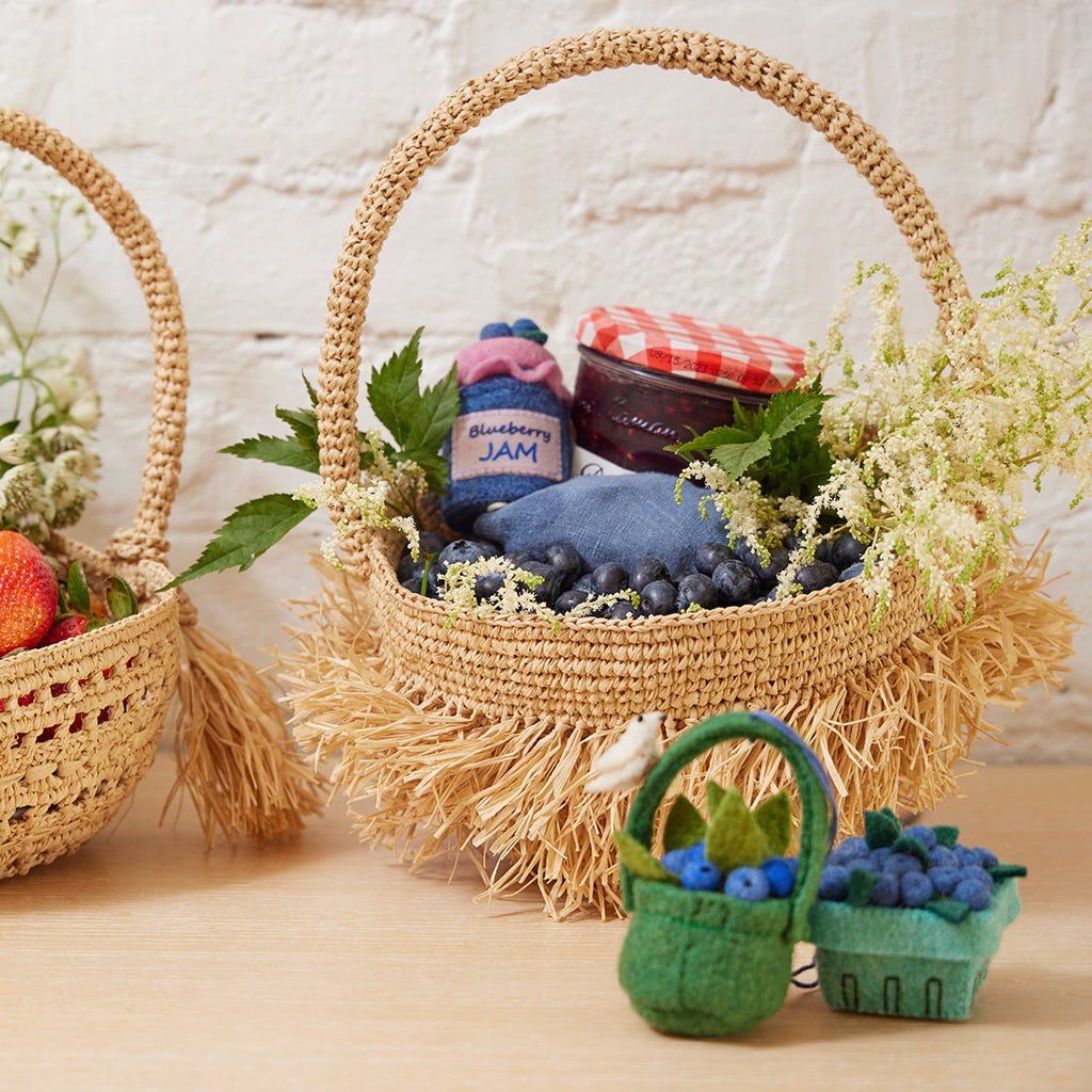 Wild Grass Fringe Basket