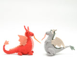 Magenta Fire Dragon Ornament