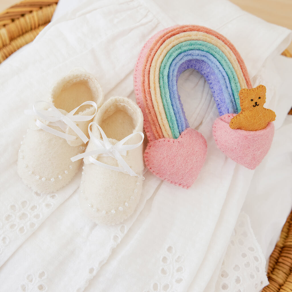 First Christmas Baby Booties Ornament