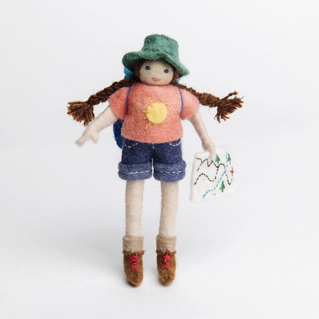 On the Trail Backpacker Ornament - Light