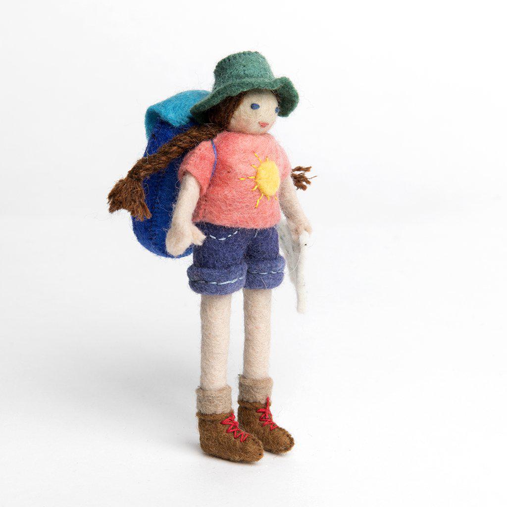 On the Trail Backpacker Ornament - Light