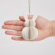 Bunny Honeycomb Paper Ornaments - Set of 2
