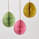 Easter Egg Honeycomb Paper Ornaments - Set of 3