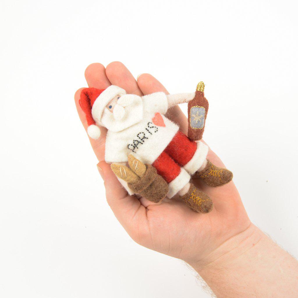 Paris Je T'aime Santa Ornament