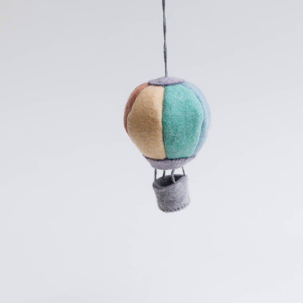 Pastel Up & Away Hot Air Balloon Ornament