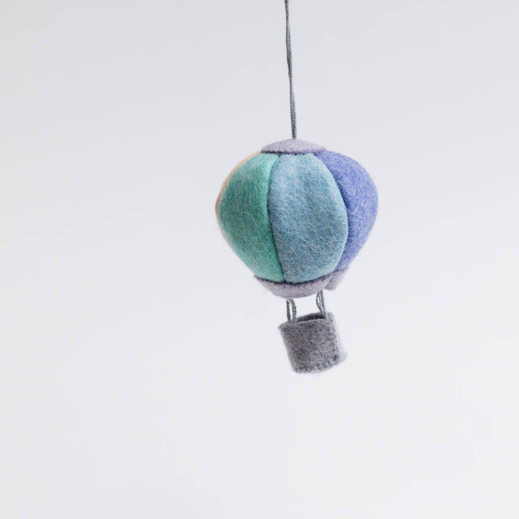 Pastel Up & Away Hot Air Balloon Ornament