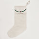 Winter Pine Linen Stocking