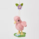 Pink Spring Chick with Flowers Ornament