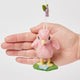 Pink Spring Chick with Flowers Ornament