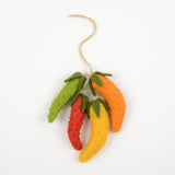 Large Rainbow Chili Pepper Bundle Ornament