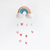 Pastel Rainbow Heart Ornament