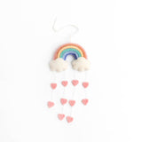 Pastel Rainbow Heart Ornament