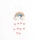 Pastel Rainbow Heart Ornament