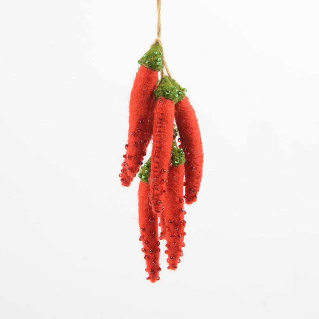 Small Red Chili Pepper Bundle Ornament