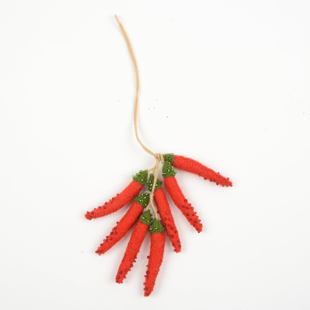 Small Red Chili Pepper Bundle Ornament