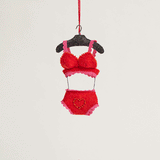 Red Heart Lingerie Set Ornament