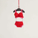 Red Heart Lingerie Set Ornament