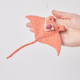Santa Coral Manta Ornament