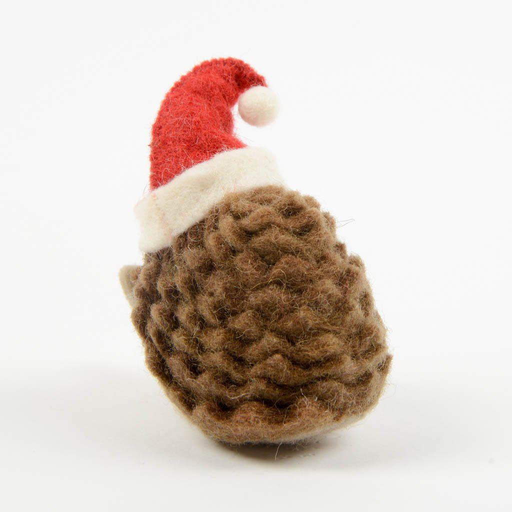Santa Hedgehog Ornament