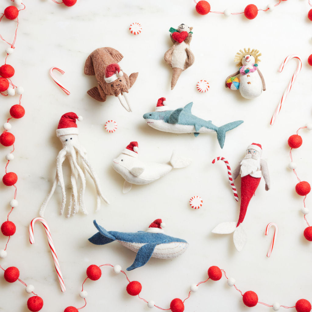 Santa Walrus Ornament