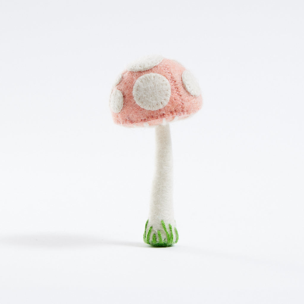 Small Pink Lady Mushroom Ornament