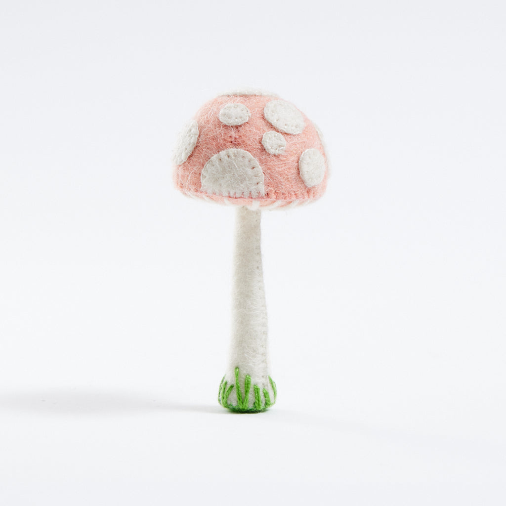 Small Pink Lady Mushroom Ornament