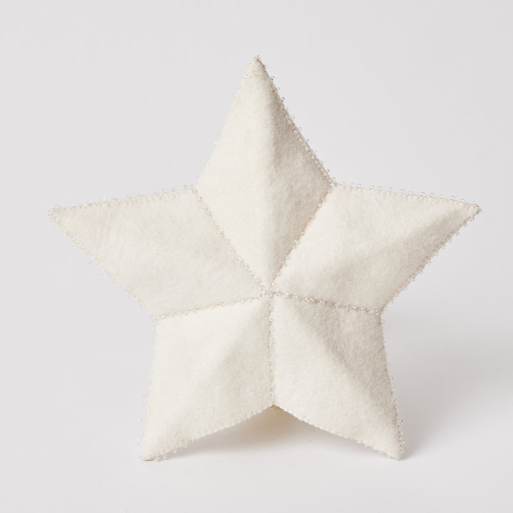 Small White Star Topper