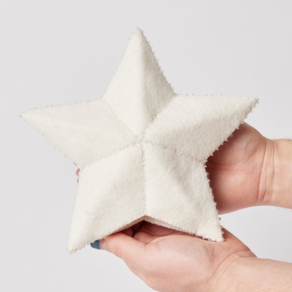 Small White Star Topper