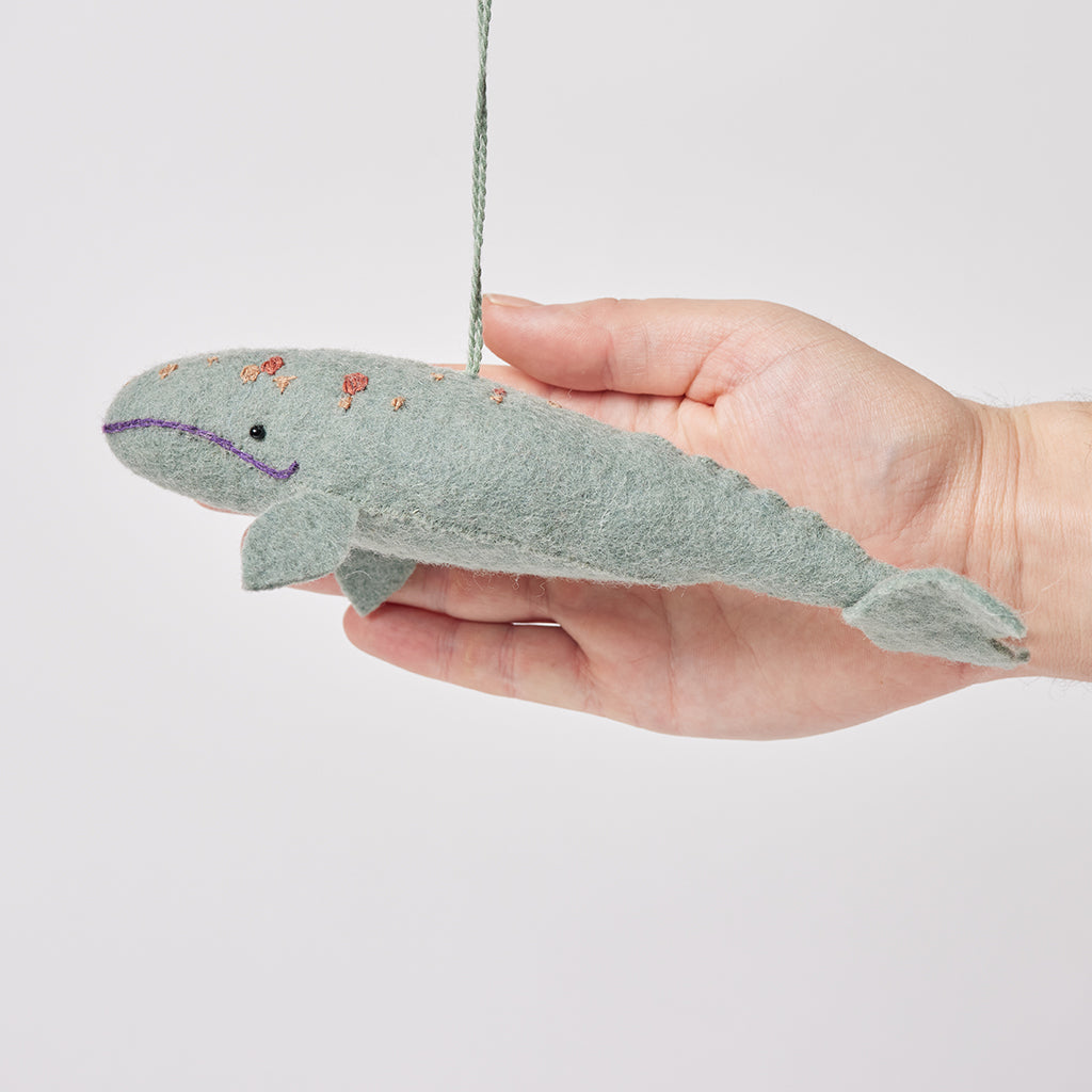 Spyhop Gray Whale Ornament