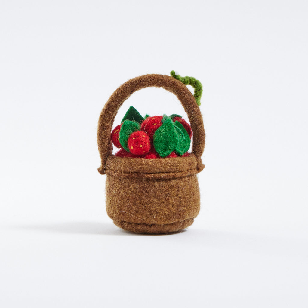 Strawberry Basket Ornament