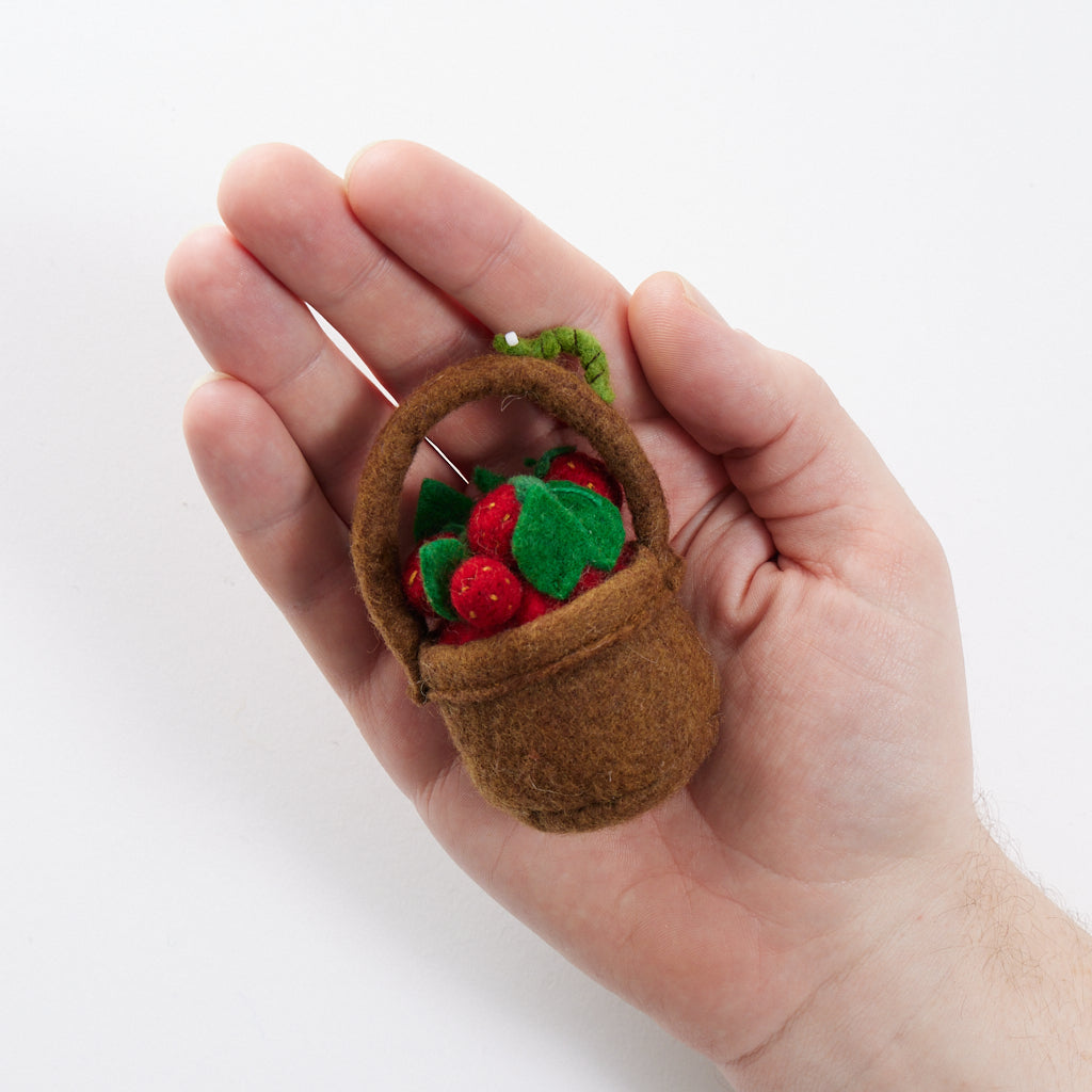 Strawberry Basket Ornament