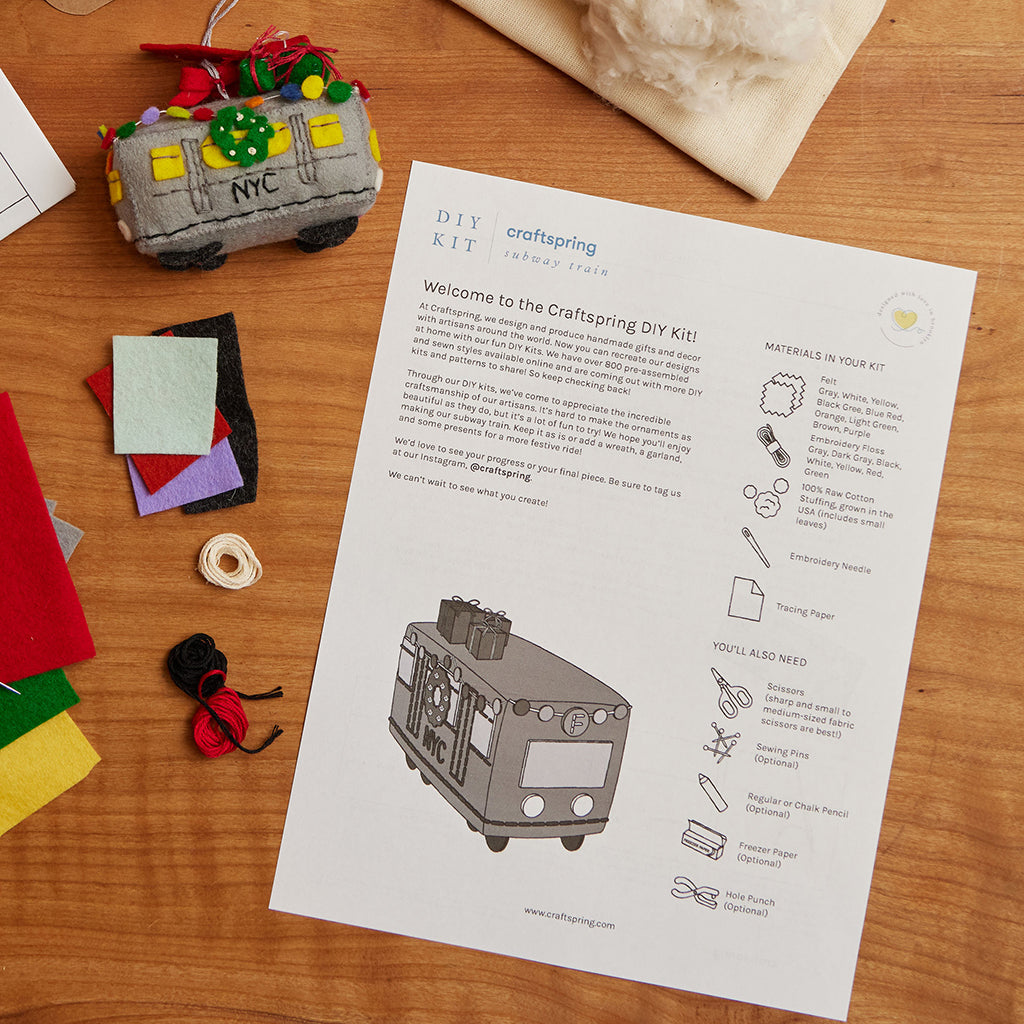 DIY Subway Train Pattern Download