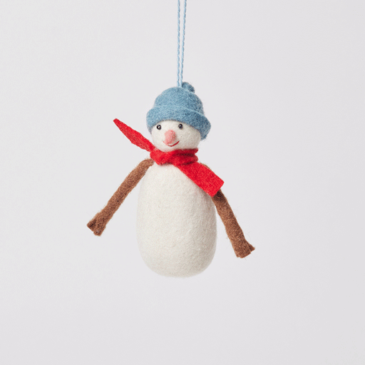 Sunny Day Snowman Ornament