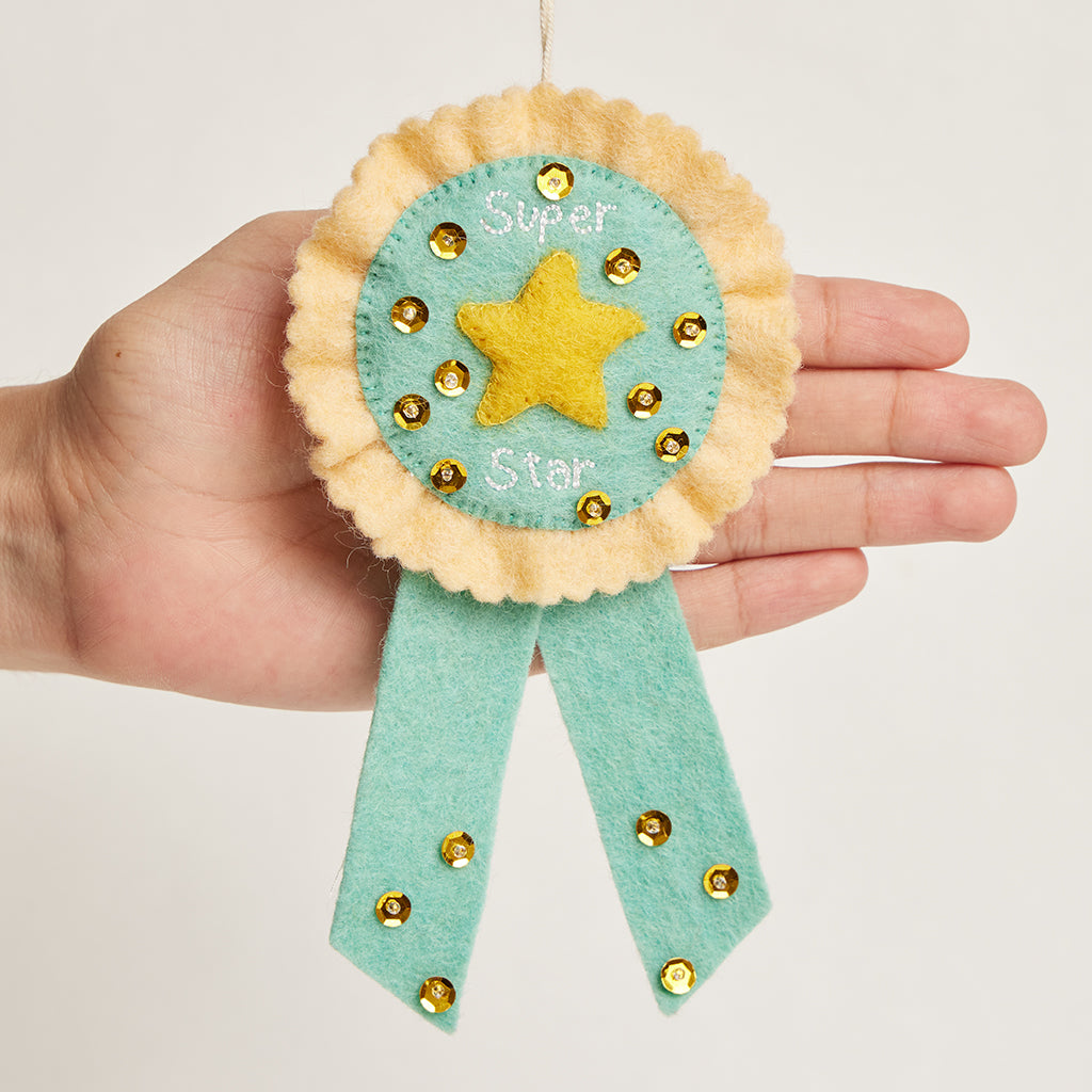 Super Star Ribbon Badge