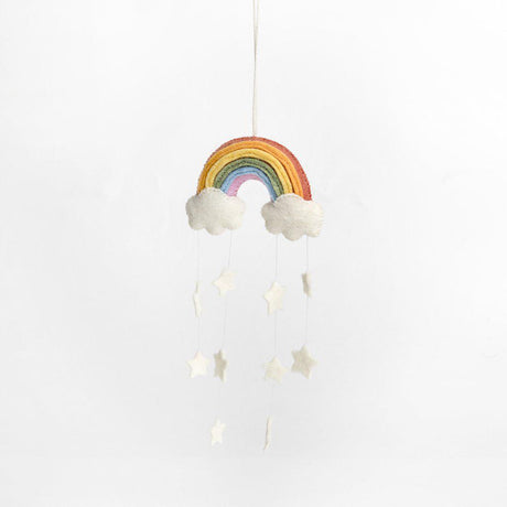 White Twinkle Star Rainbow Ornament