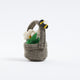 Whimsical chamomile flower basket ornament – perfect for herbal gift sets
