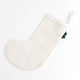 White Festive Holly Stocking