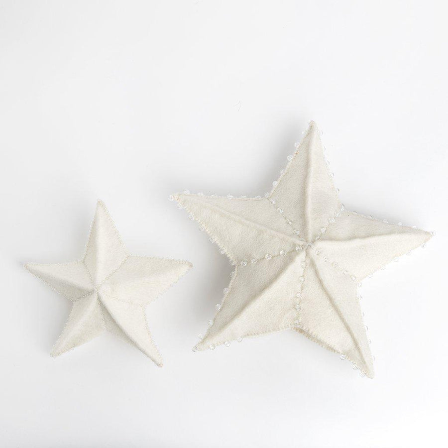 Large White Star Tree Topper