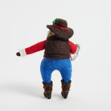 Rodeo Santa Ornament