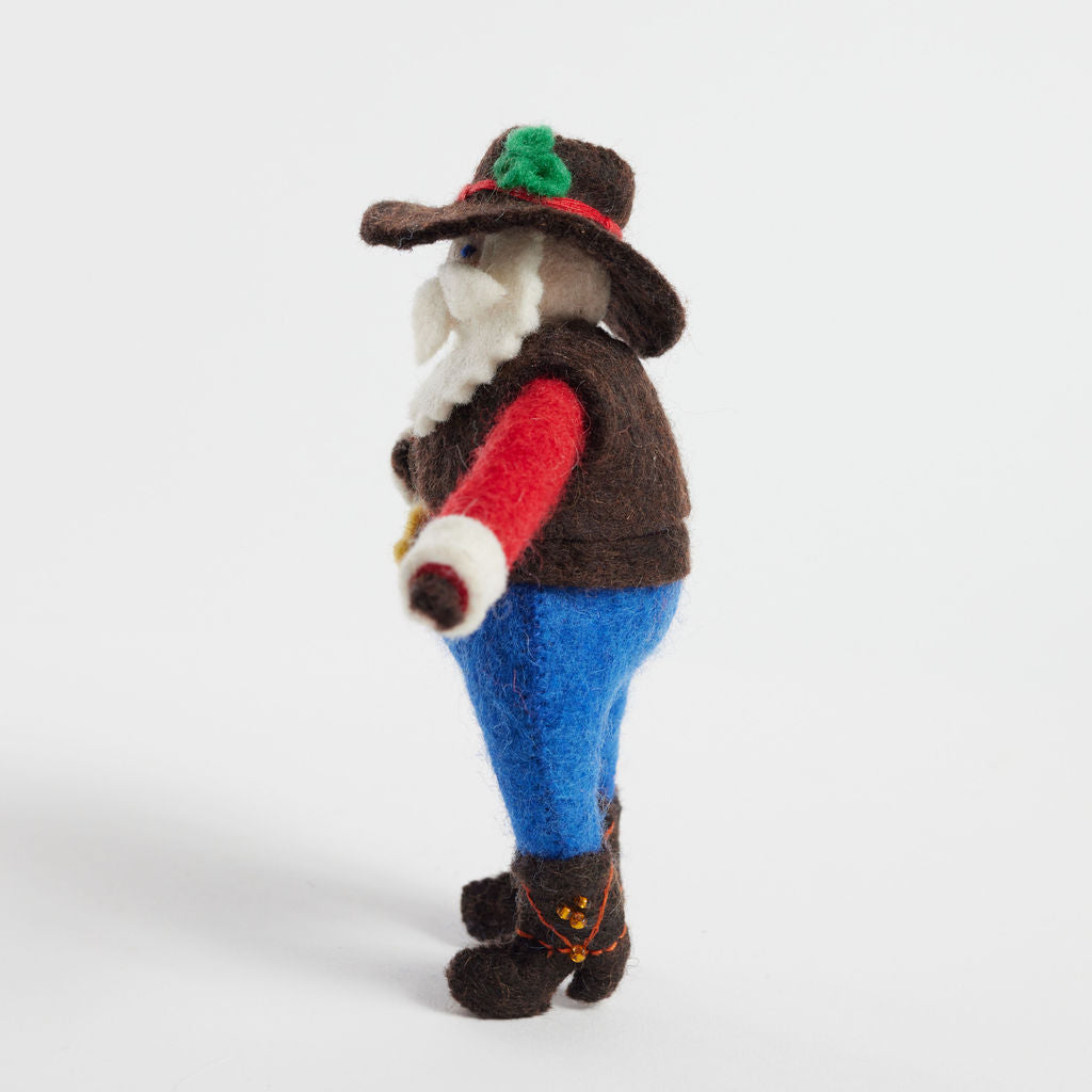 Rodeo Santa Ornament