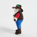 Rodeo Santa Ornament