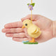 Yellow Spring Chick with Flowers Ornament