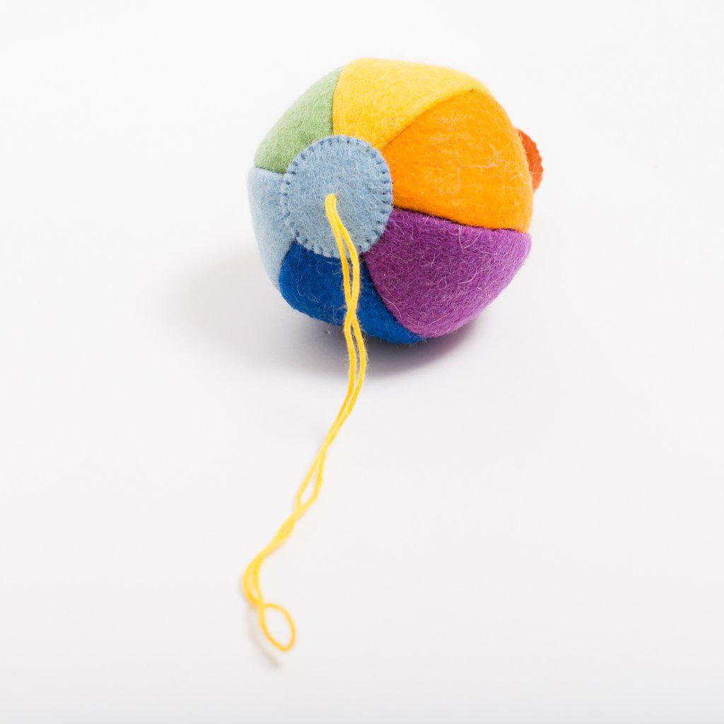 Blue Rainbow Up & Away Hot Air Balloon Ornament