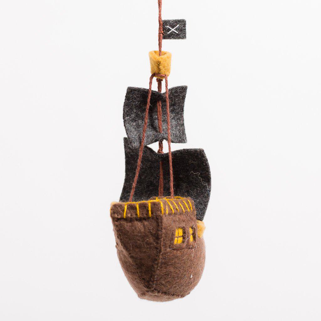 Ahoy There Pirate Ship Ornament