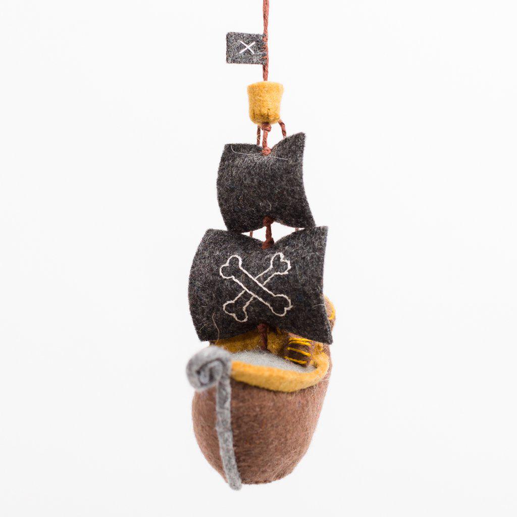 Ahoy There Pirate Ship Ornament