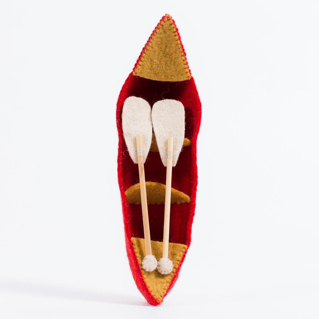Red River Bend Canoe Ornament
