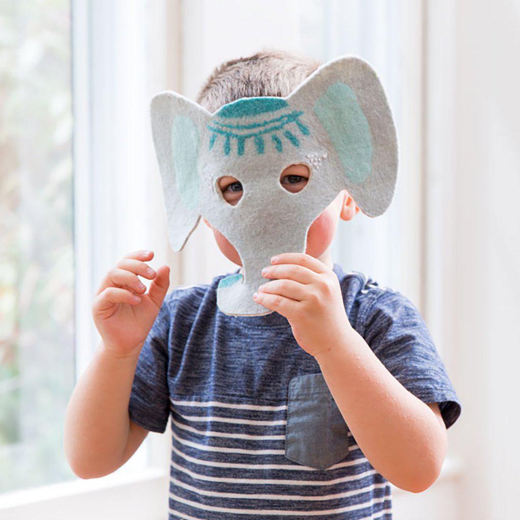 A craftspring handmade felt elephant mask