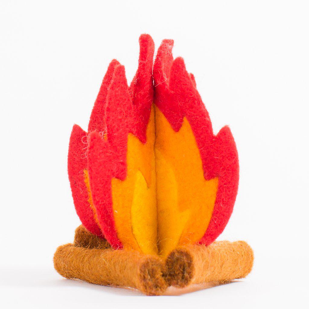 A Craftspring handmade felt campfire ornament 